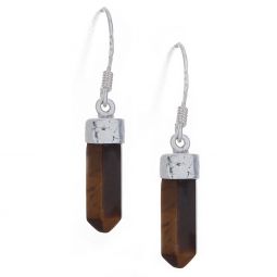 Tiger Eye Assorted Small Pencil Earrings (22mm to 35mm H)