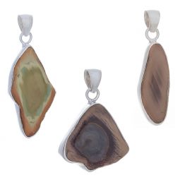 Imperial Agate Small Geode Slice Pendant