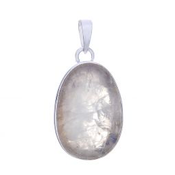 Rainbow Moonstone Small Slice Pendant