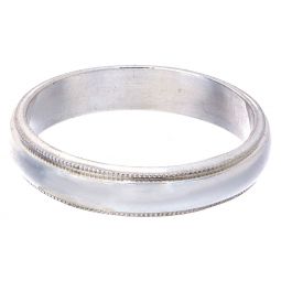 Plain Milgrain Band Ring -Size 6