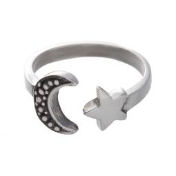 Moon & Star Ring - Size 5