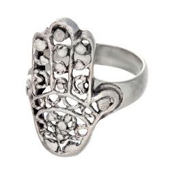 Filigree Fatima Hand Ring - Size 5