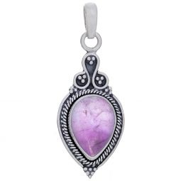 Amethyst Fancy Teardrop Pendant