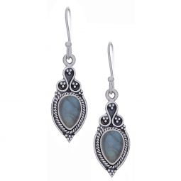 Labradorite Fancy Teardrop Earrings