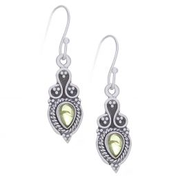 Peridot Fancy Teardrop Earrings