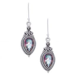 Mystic Topaz Fancy Teardrop Earrings