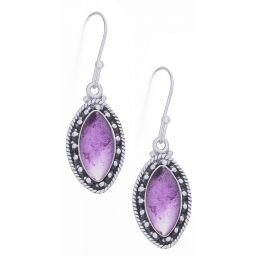 Amethyst Fancy Marquise Earrings