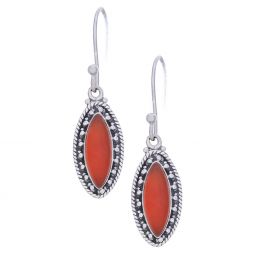 Carnelian Fancy Marquise Earrings