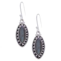 Labradorite Fancy Marquise Earrings