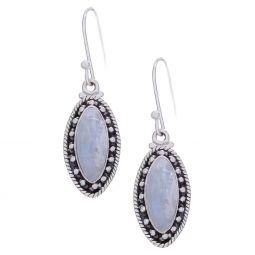 Rainbow Moonstone Fancy Marquise Earrings