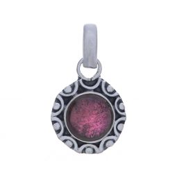 Garnet Fancy Round Pendant