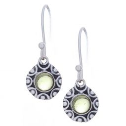 Peridot Fancy Round Earrings