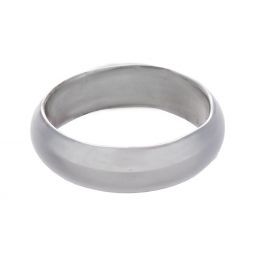 Plain Rounded Wide Band Ring - Size 6 (5 mm H)