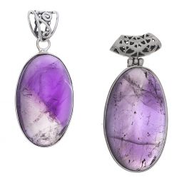 Assorted Shapes Large Amethyst Pendants (45mm H to 65 mm H)