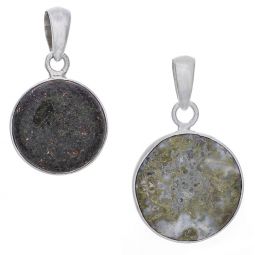 Assorted Round Epidote Pendants (27 to 36mm H)