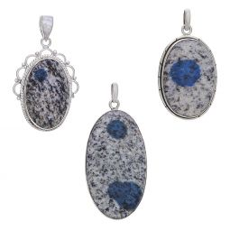 Assorted Large Oval K2 Stone Pendant (39 to 49mm H)