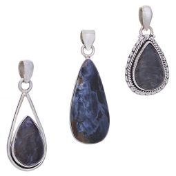 Assorted Medium Teardrop Pietersite Pendant (26 to 39mm H)