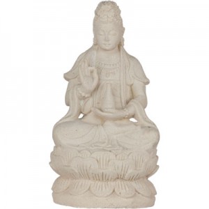 Volcanic Stone Statue Quan Yin